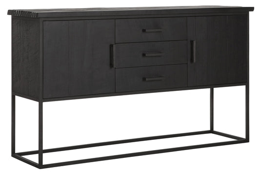 Commode Beam No.2, 2 portes, 3 tiroirs NOIR