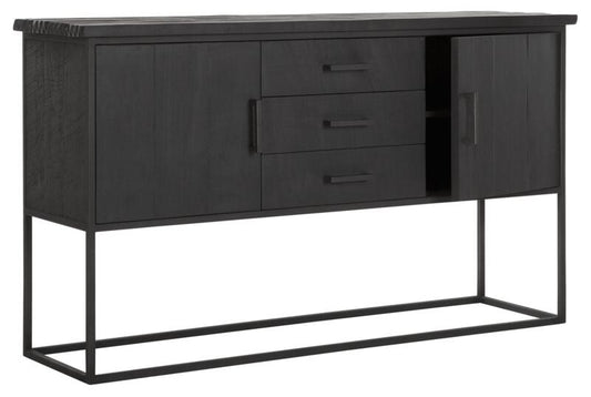 Commode Beam No.2, 2 portes, 3 tiroirs NOIR