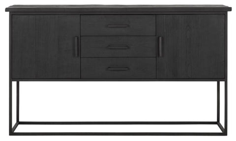 Commode Beam No.2, 2 portes, 3 tiroirs NOIR