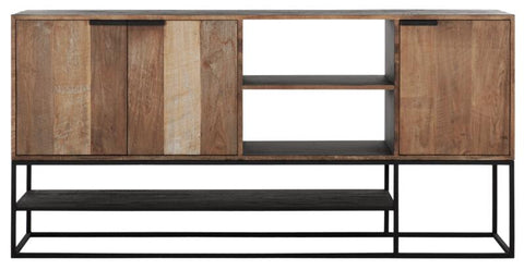 Commode Cosmo N°1 grande, 3 portes, 2 étagères ouvertes