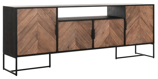 Comoda Criss Cross No.3, 4 puertas, estante abierto