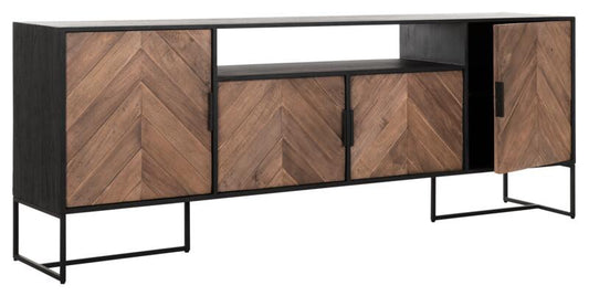 Comoda Criss Cross No.3, 4 puertas, estante abierto