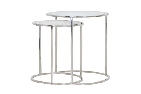 Side table Duarte - Nickel - Ø50cm