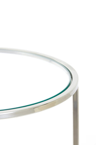 Side table Duarte - Nickel - Ø50cm