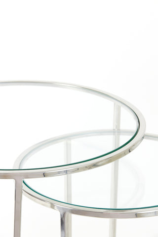 Side table Duarte - Nickel - Ø50cm