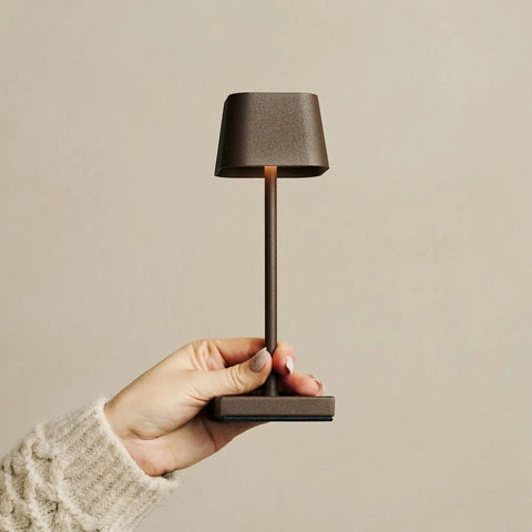 Sarphati Mini Mocha Brown Tafellamp - Draadloos Oplaadbaar & Dimbaar