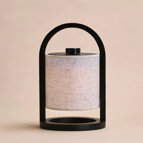 River Black draadloze houten lamp – Oplaadbaar en dimbaar