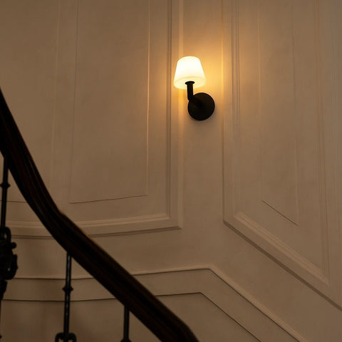 Ted Black Wandlamp - Draadloos Oplaadbaar & Dimbaar met 3 Lichtmodi