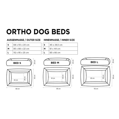 ORTHO hondenbed - GLAM ROSE