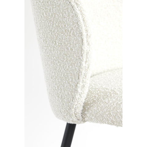 Dining chair Elyna - Cream - 56x55x79cm