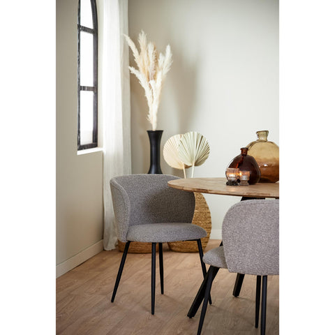 Dining chair Elyna - Gray - 56x55x79cm