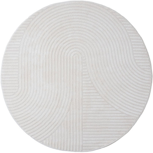 Vloerkleed Ella Cream Rond ø280 cm