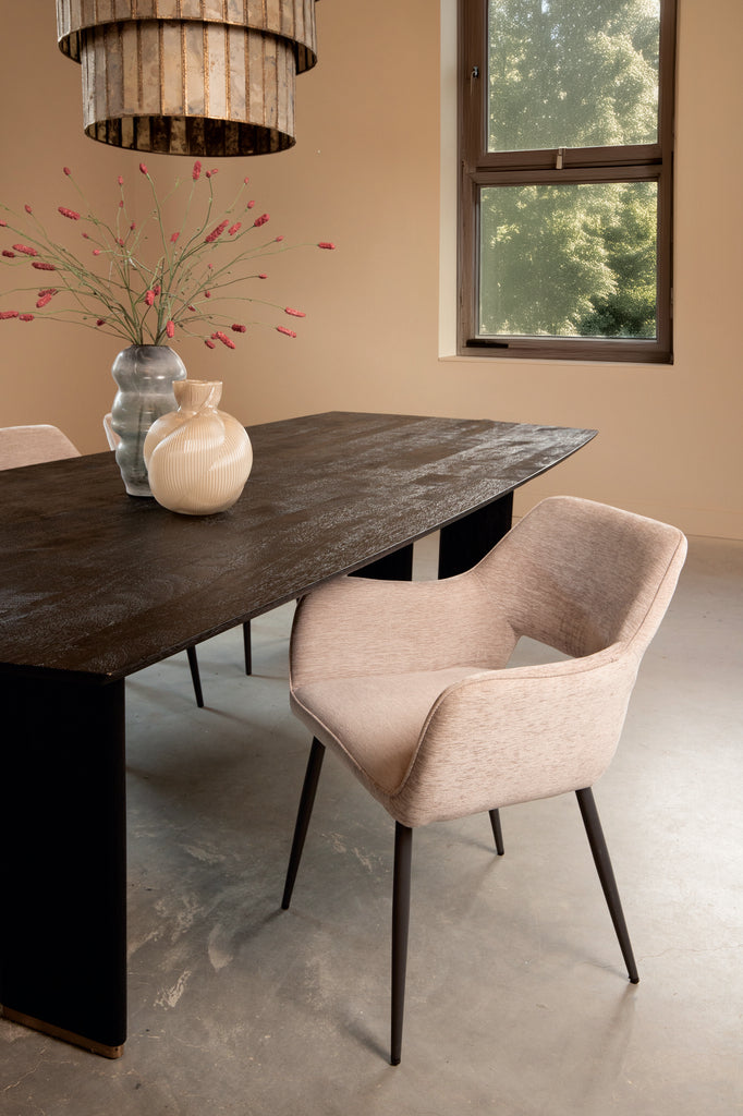 PTMD Fallax Cream Eetkamerstoel (Set van 2)