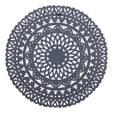 Farris Brown round mdf wall panel carved L to Solo.