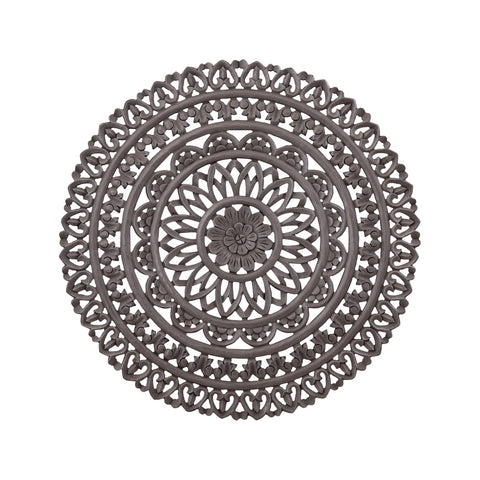 Farris Brown round mdf wall panel carved S to Only.