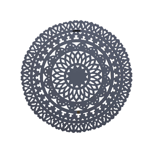 Farris Brown round mdf wall panel carved S to Only.