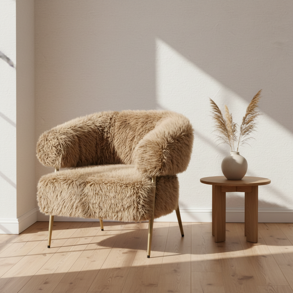 Fauteuil Hair Bruin Japandi