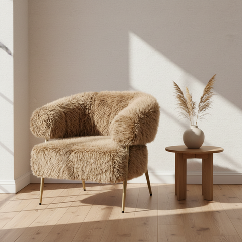 Fauteuil Hair Bruin Japandi