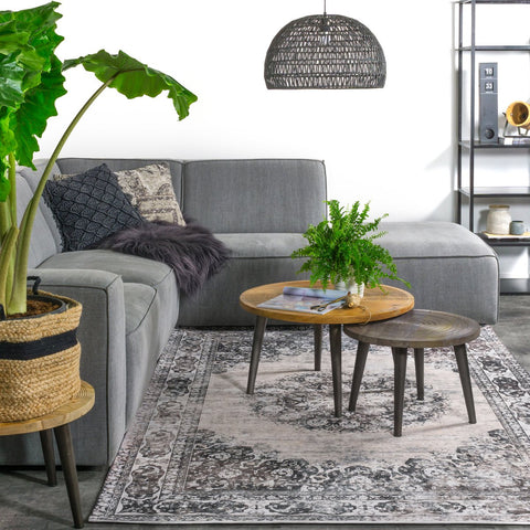 Vloerkleed Viola Antraciet 160 x 230 cm