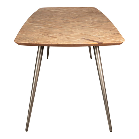 Fieron Natural acaia wooden diningtable oval 240cm