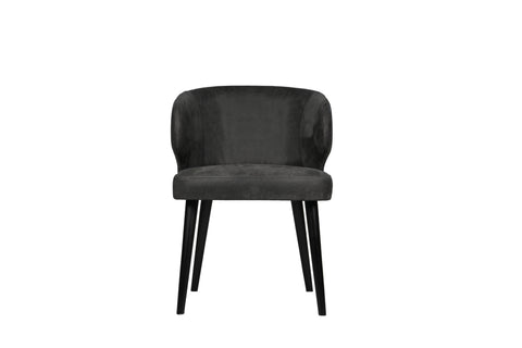 Fiori Anthracite terra leather dining chair