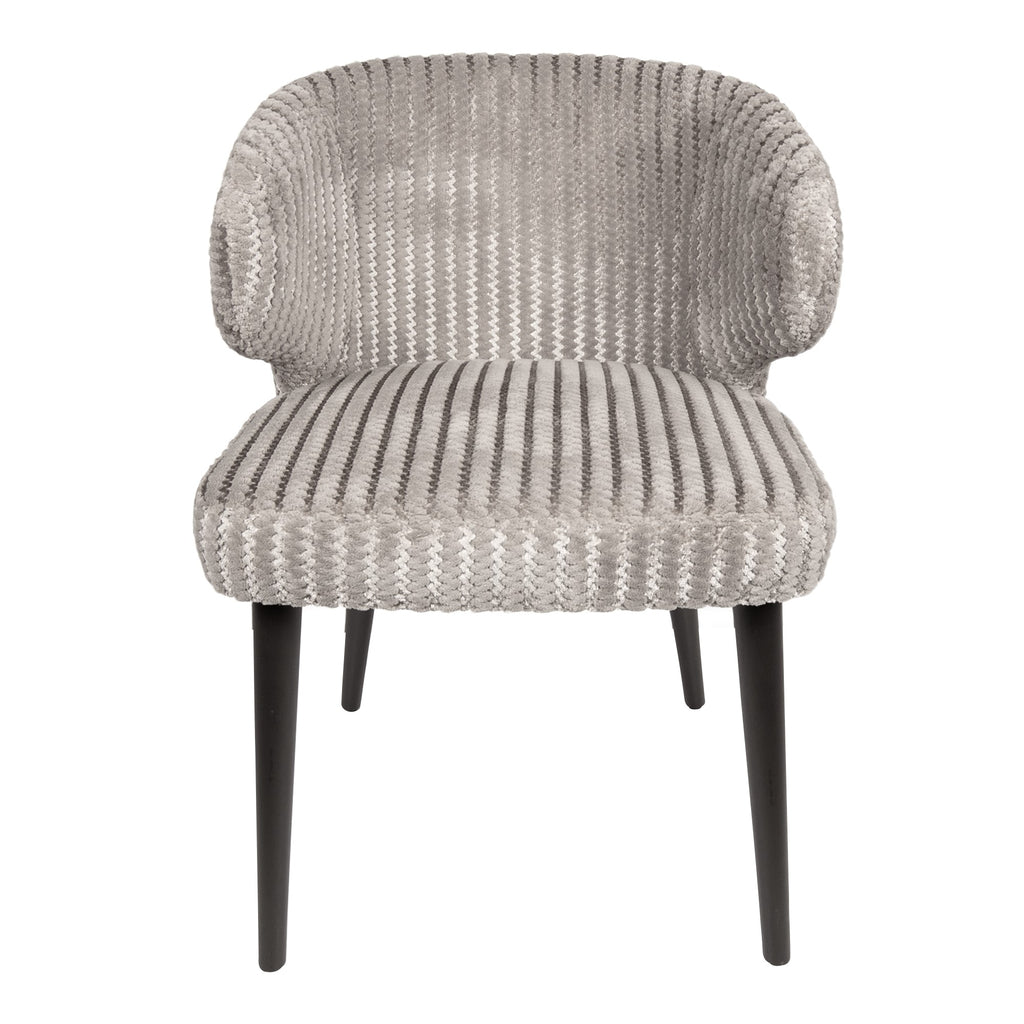 Fiori Beige 09 sedia da pranzo con gambe in legno marrone scuro