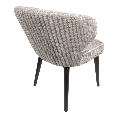 Fiori Beige 09 sedia da pranzo con gambe in legno marrone scuro