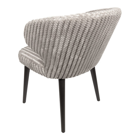 Fiori Beige 09 sedia da pranzo con gambe in legno marrone scuro