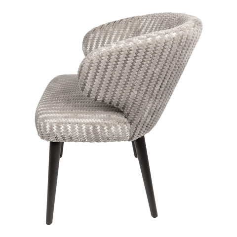 Fiori Beige 09 sedia da pranzo con gambe in legno marrone scuro