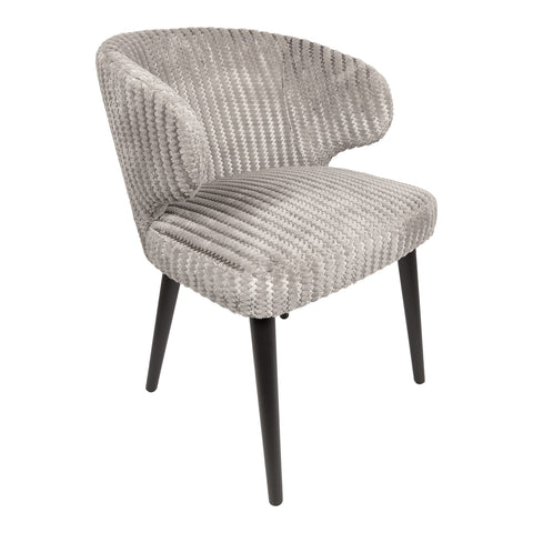 Fiori Beige 09 sedia da pranzo con gambe in legno marrone scuro
