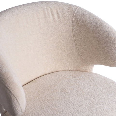 Fiori White 9852 dining chair black wood legs