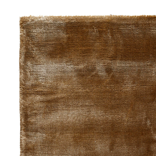 Flavia Brown viscose handwoven carpet XL