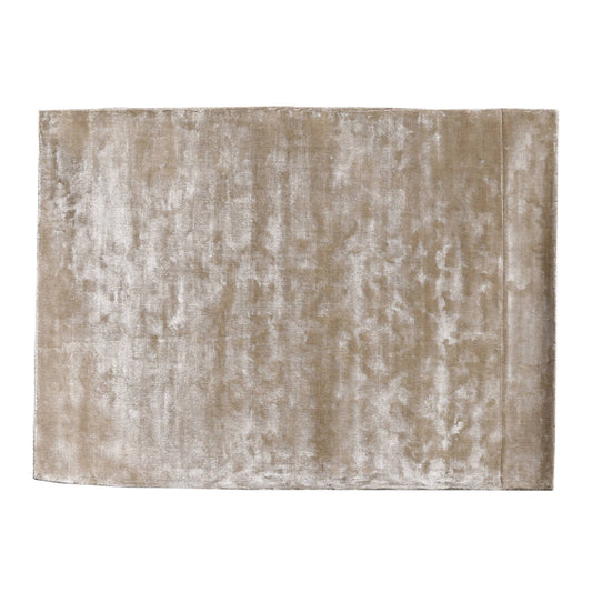 Flavia Taupe viskose handgewebter Teppich XL