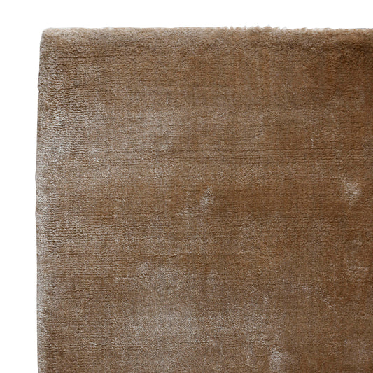 Flavia Taupe viskose handgewebter Teppich XL