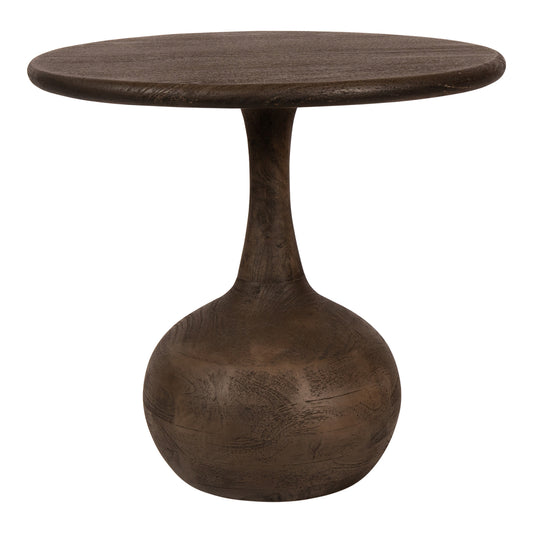 Flos Gris mesa auxiliar redonda de madera de mango.