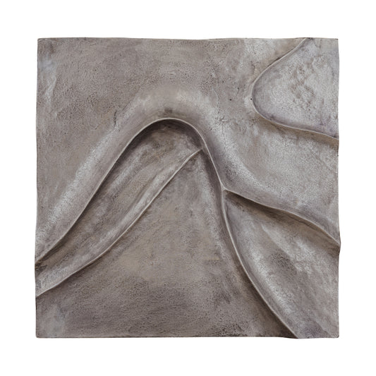Gihan Nickel casted aluminum wall panel with wave lines L to Only.