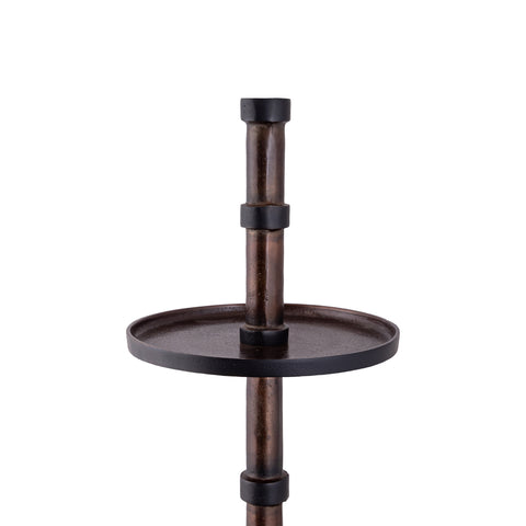 Glinda Copper alu etagere round L