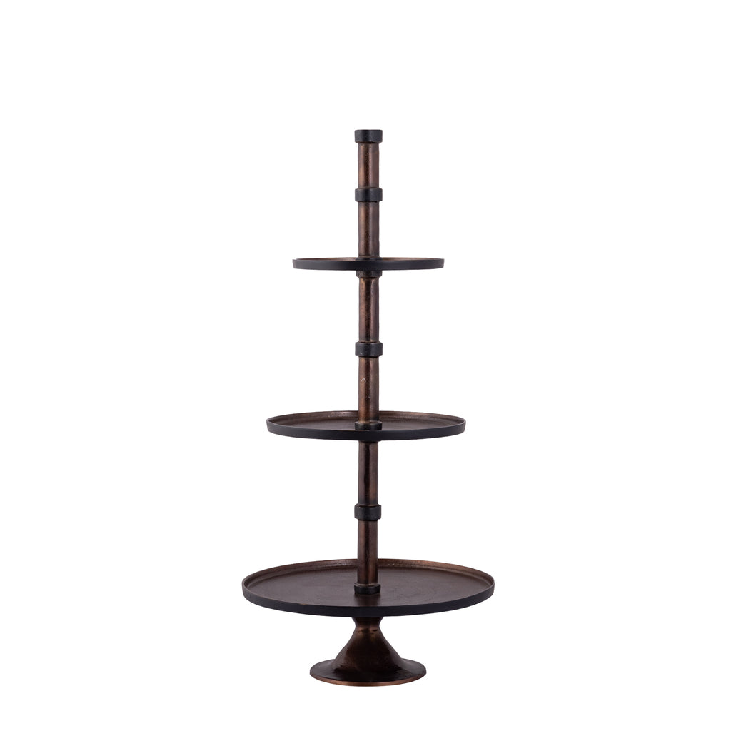 Glinda Copper alu etagere round S traduit en Only.