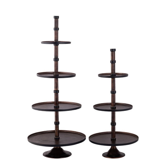 Glinda Copper alu etagere round S traduit en Only.