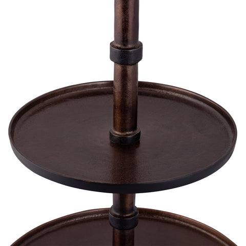 Glinda Copper alu etagere round S traduit en Only.