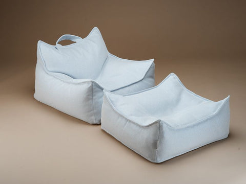 Wigiwama Outdoor Vierkante Poef - Blauw