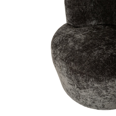 Grasa Anthracite fiore fabric fauteuil