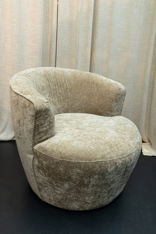 Grasa White fiore fabric fauteuil