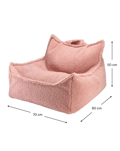 Silla de frijol rosa guayaba