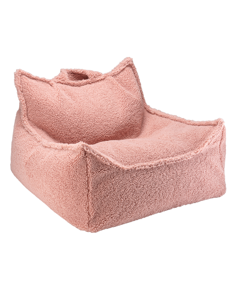 Silla de frijol rosa guayaba
