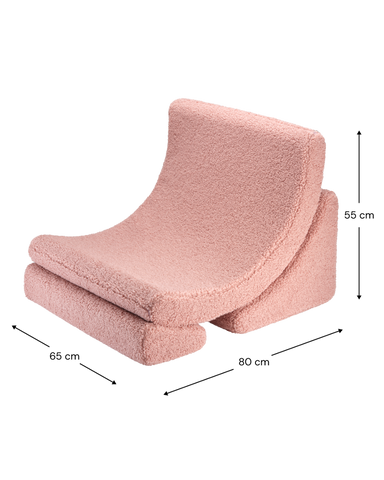 Silla de luna rosa de guayaba