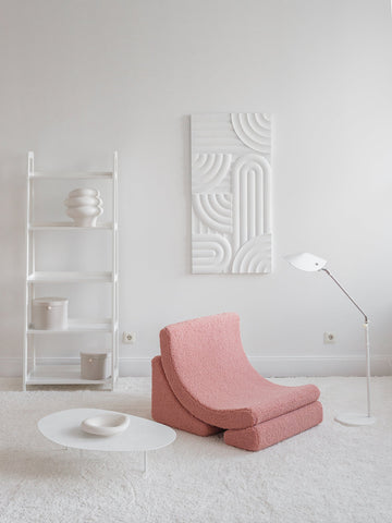 Silla de luna rosa de guayaba