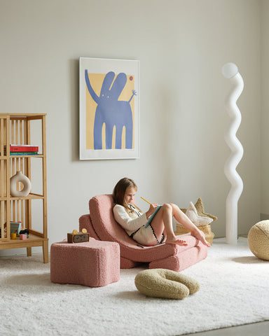 Silla de luna rosa de guayaba