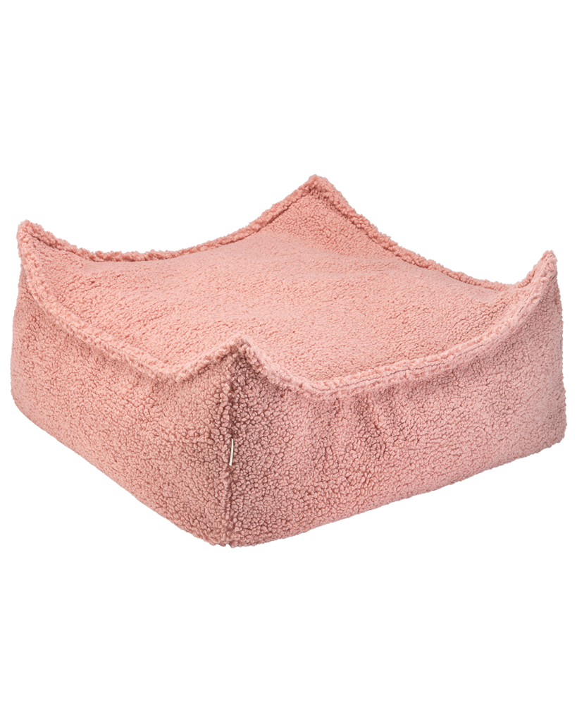 Cuadrado otomano rosa de guayaba
