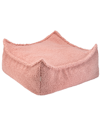 Cuadrado otomano rosa de guayaba